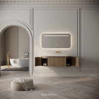 Belgravia Vanity Unit & Stone Basin 1200mm Smoked Oak